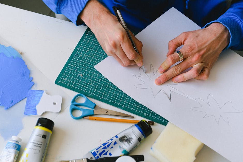 designer using AI image generation tool creating artwork